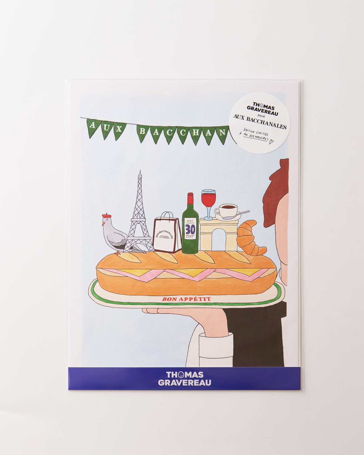 Thomas Gravereau トマ・グラヴロー アート THOMAS GRAVEREAU - POSTER - AUX BACCHANALES×Thomas Gravereau | so