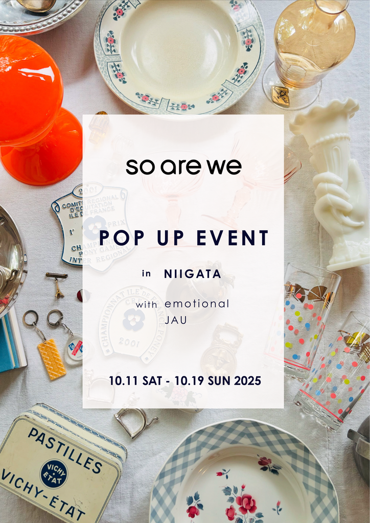 【POP UP情報】10/11（土）- 10/19（日）新潟にて開催！