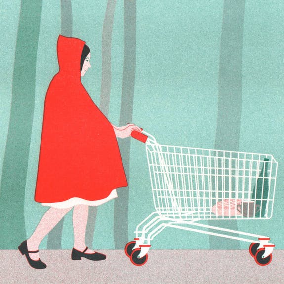 Poster - Little red riding hood - A4 size
