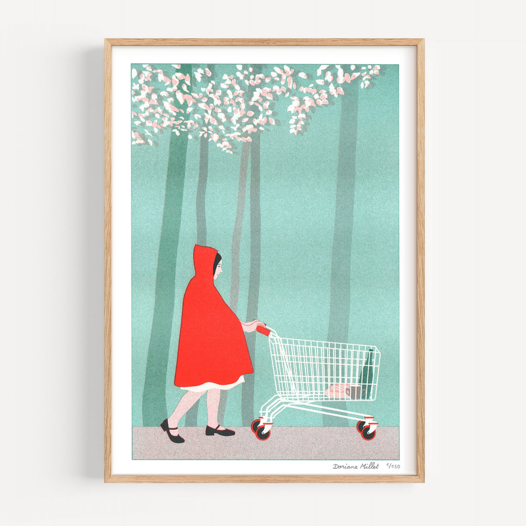 Poster - Little red riding hood - A4 size