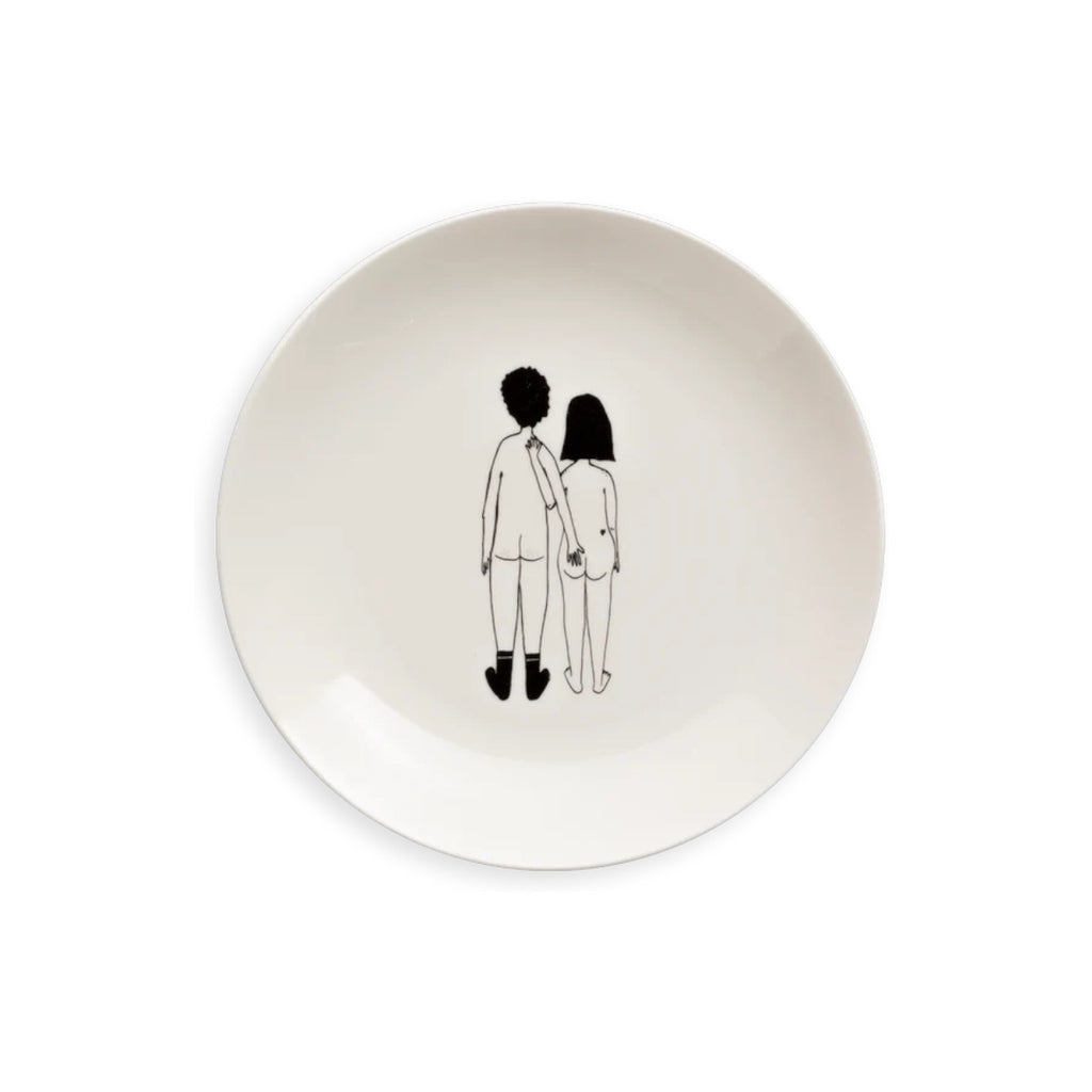 Breakfast plate - naked couple back（国内発送）