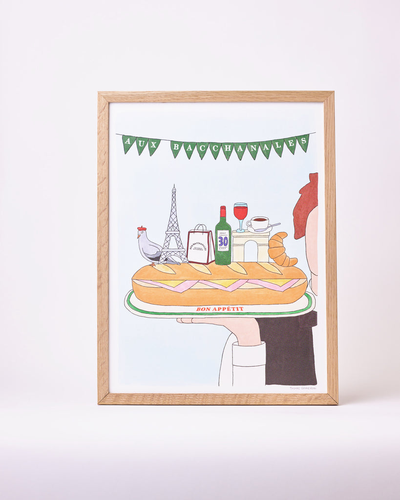 THOMAS GRAVEREAU - POSTER - AUX BACCHANALES×Thomas Gravereau | so