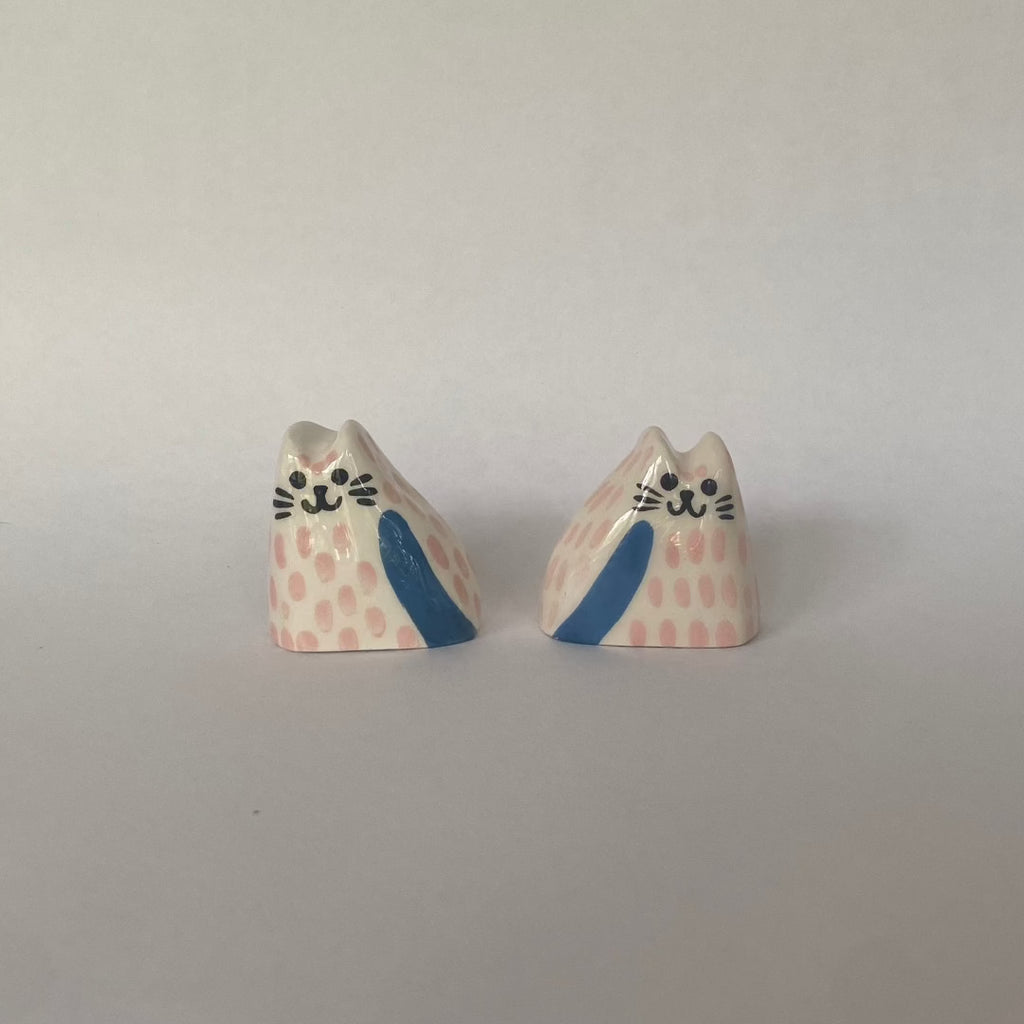 Tiny Ceramic Sculptures - Baby Cats
