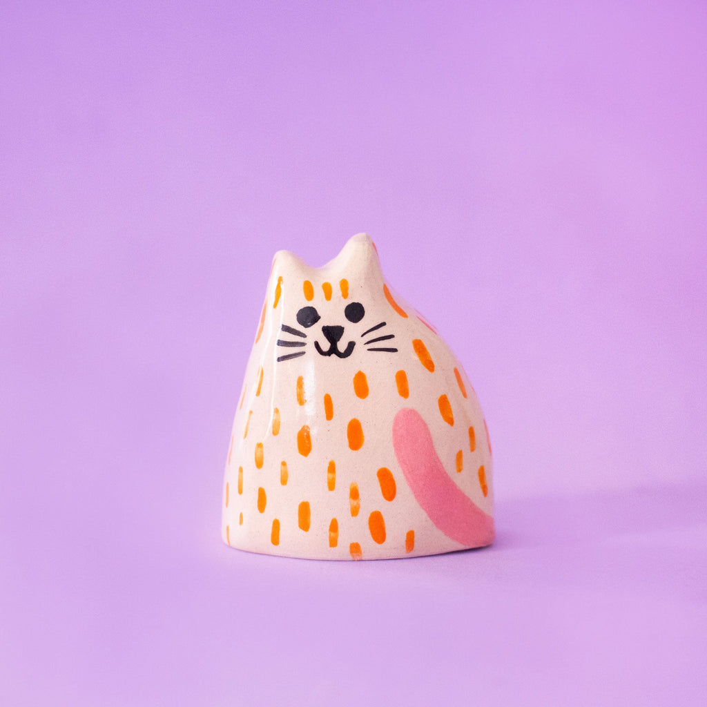Tiny Ceramic Sculptures - Baby Cats