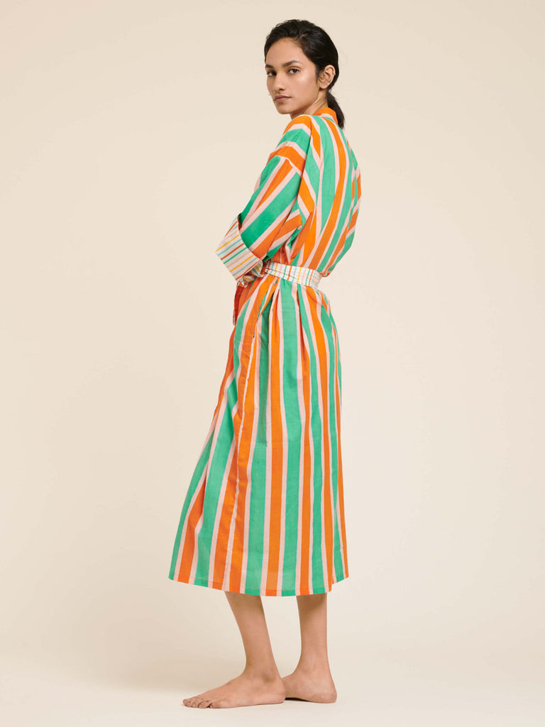 Gown (Kimono) - Manon Stripes