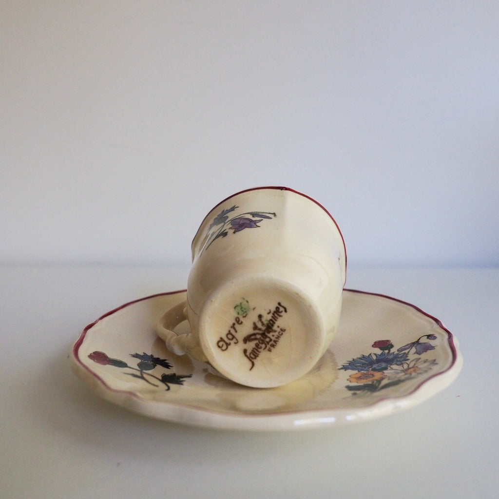 Vintage】Sarreguemines Cup & Saucer | so are we