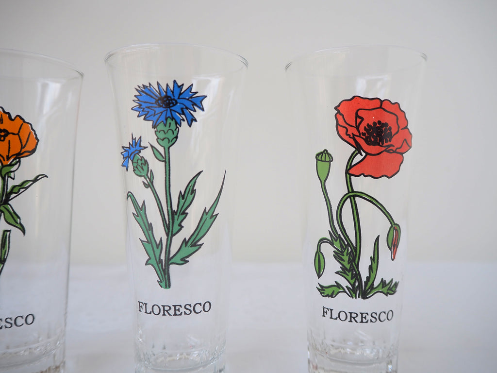 【Vintage】Glass - Flowers