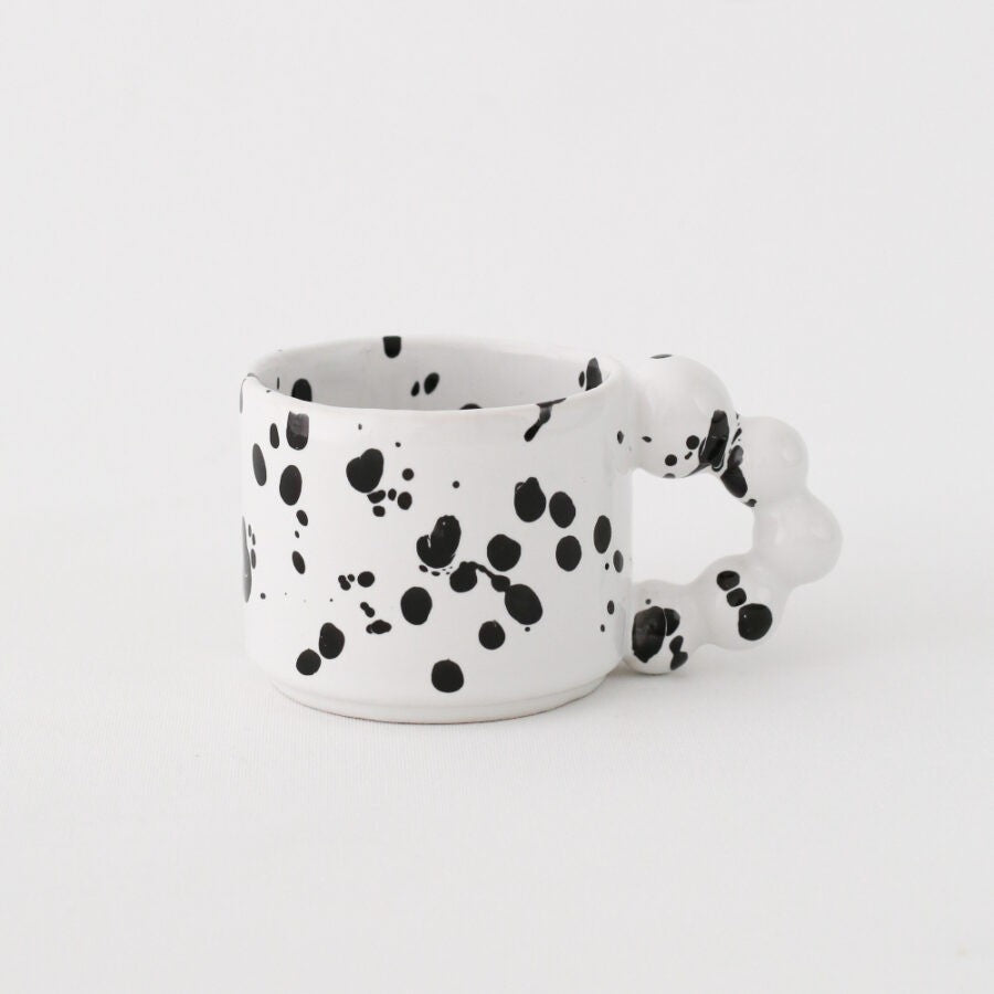 Mug -  Dalmatian Bead Handle