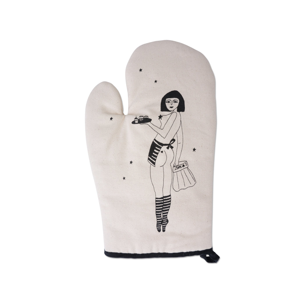 helen b - Oven Glove - pin up cake girl - SO ARE WE