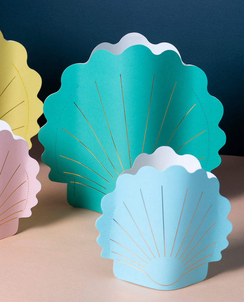 Mini Paper Vase & Letter Set - Pale Blue（国内発送）