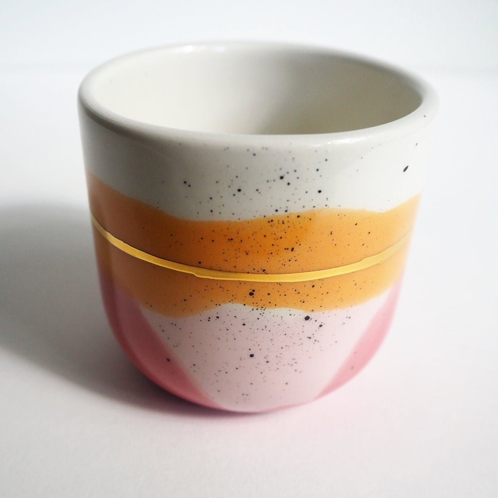 CAPPUCCINO CUP - Pink & Orange, Blues